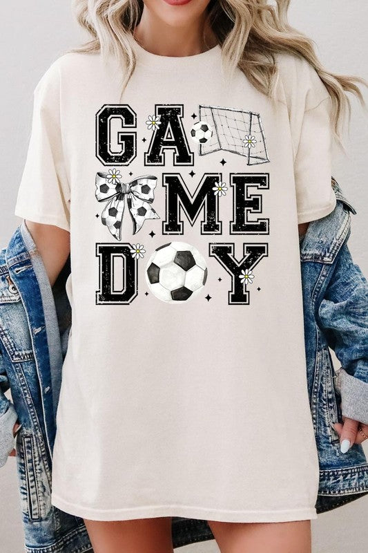 Soccer Game Day Graphic Heavy Cotton Tee - SwagglyLife Home & Fashion