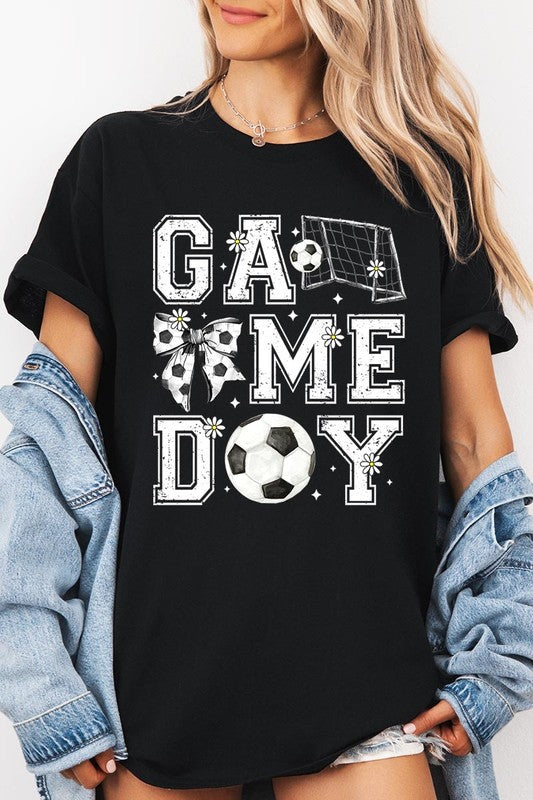 Soccer Game Day Graphic Heavy Cotton Tee - SwagglyLife Home & Fashion