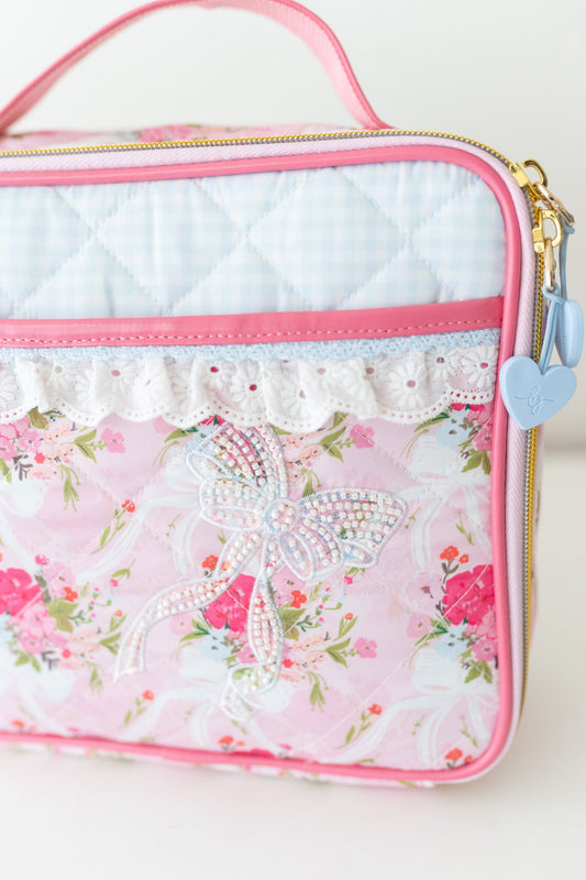 Quilted Lunchbox ~ Floral Finery in - photo