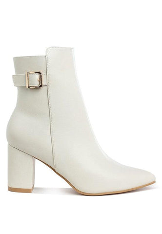 Rag Company Conchos Belt Detail Block Heel Boots