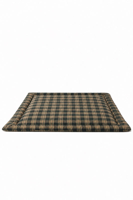 Little Mae & Co. Green Plaid Padded Baby Play Mat -