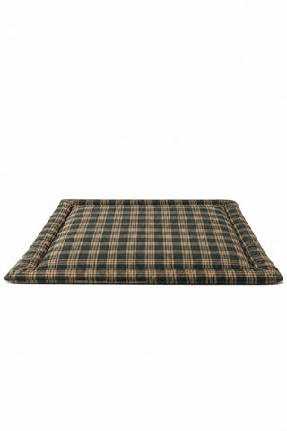 Green Plaid Padded Baby Play Mat