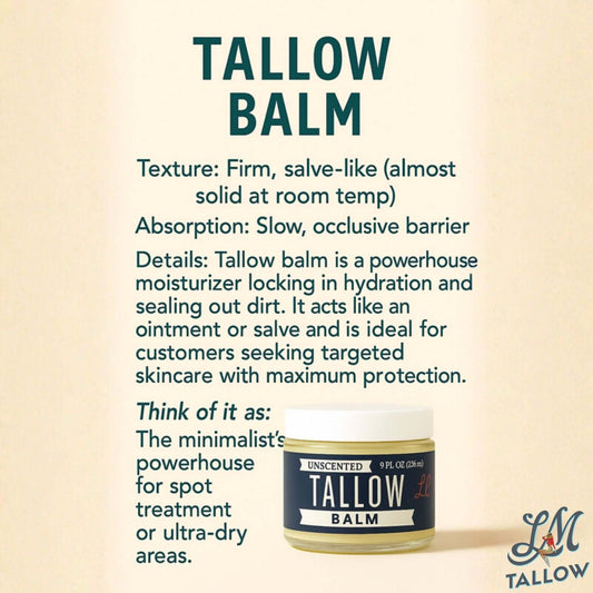 Unscented Tallow Balm | Natural Beef Tallow Vitamin E, Jojoba Moisturizer for Face & Body |Clean, Preservative-Free Skincare by Lady May in - Body Cream/Lotion photo
