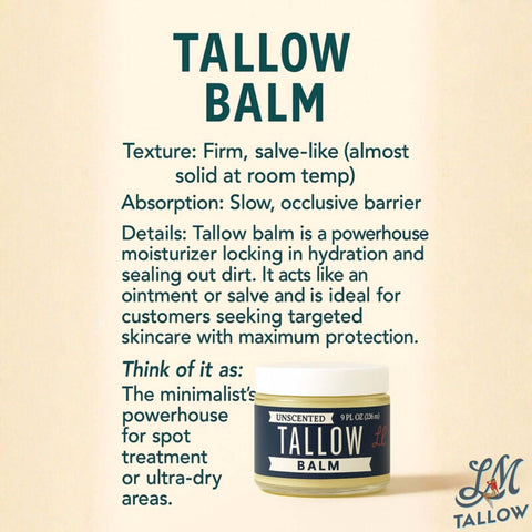 Unscented Tallow Balm | Natural Beef Tallow Vitamin E, Jojoba Moisturizer for Face & Body |Clean, Preservative-Free Skincare by Lady May in - Body Cream/Lotion photo