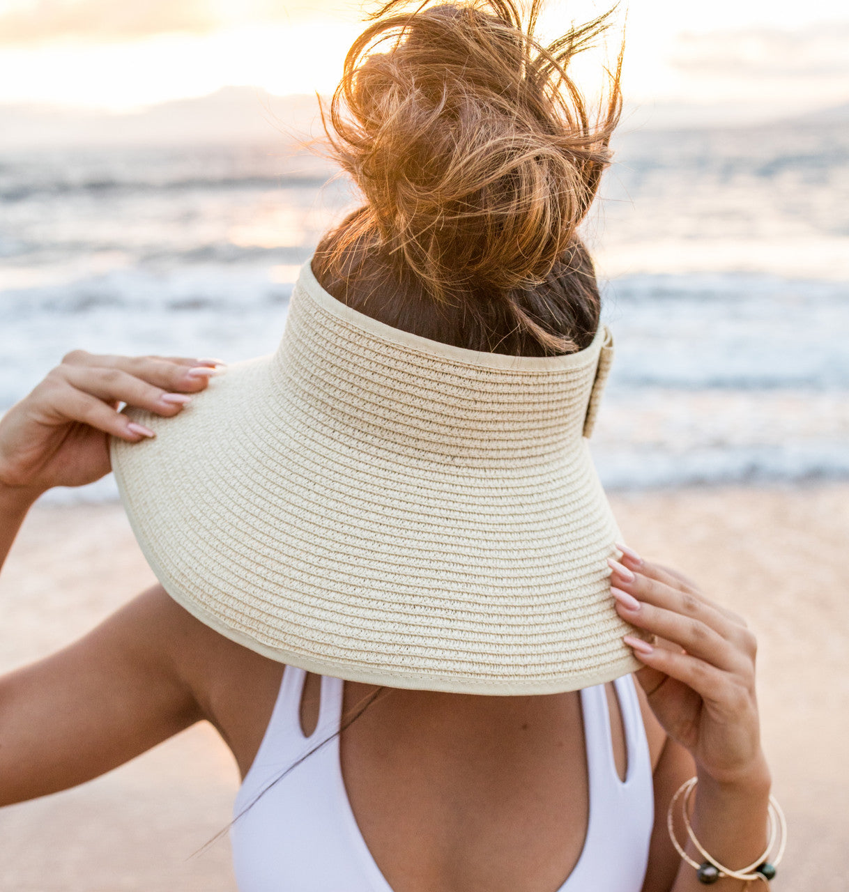 Foldable Wide Brim Bow Visor in - Sun Visor photo