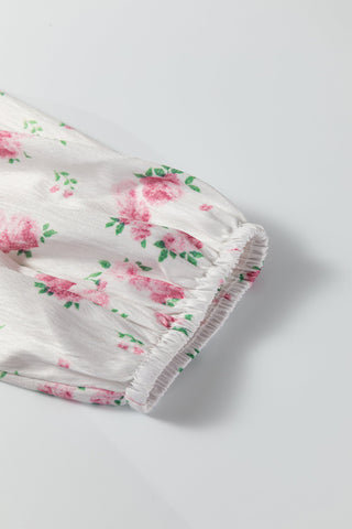 Lottie Detail Flared Mini Dress in - Floral Dresses photo