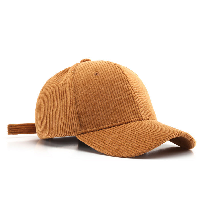 Corduroy Boyfriend Ball Cap in Camel - Baseball Caps photo