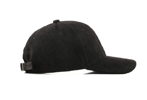 Corduroy Boyfriend Ball Cap in Black - Baseball Caps photo