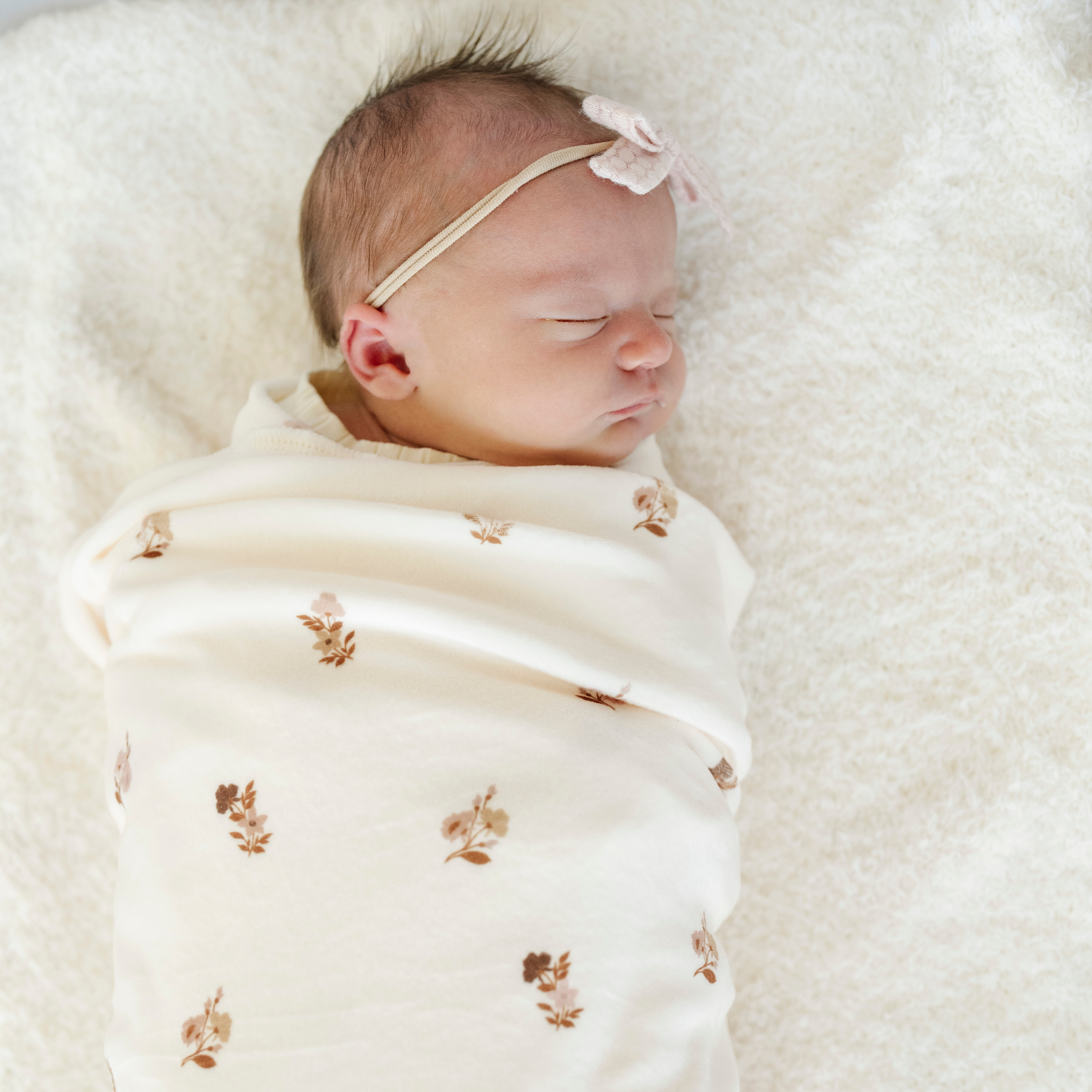 MINKY STRETCH LUXE SWADDLE/BLANKET in Meadow - photo