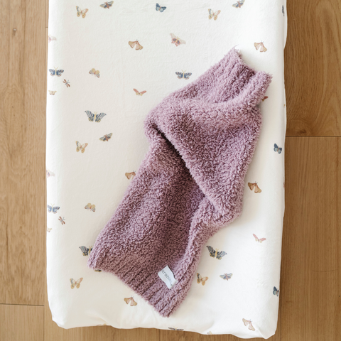 Saranoni Minky Stretch Luxe Changing Covers in Butterfly - photo