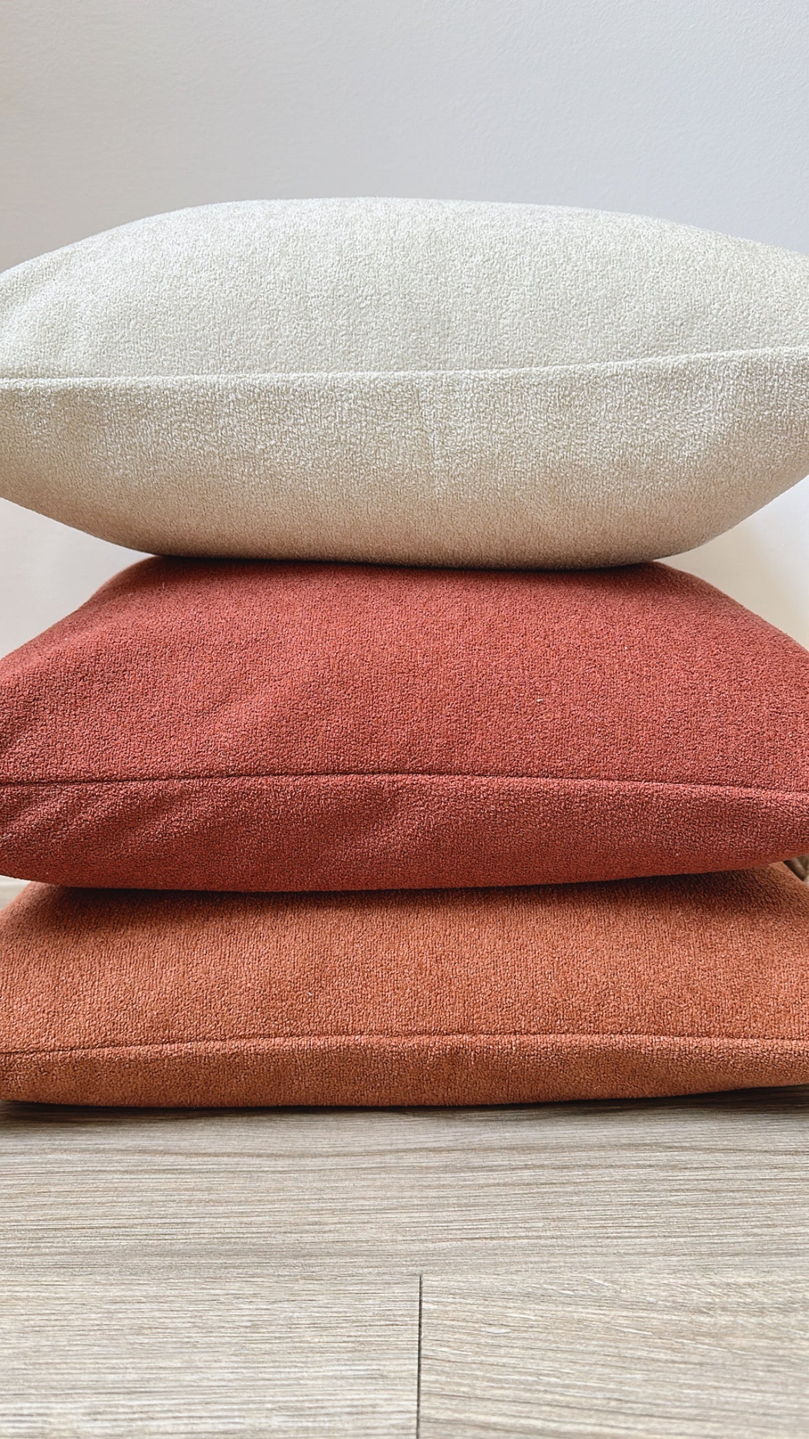 Cream Sherpa Lumbar Pillow Cover in - photo