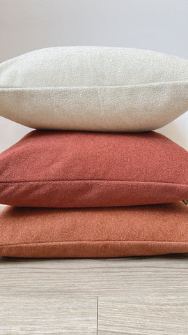 Cream Sherpa Lumbar Pillow Cover in - photo