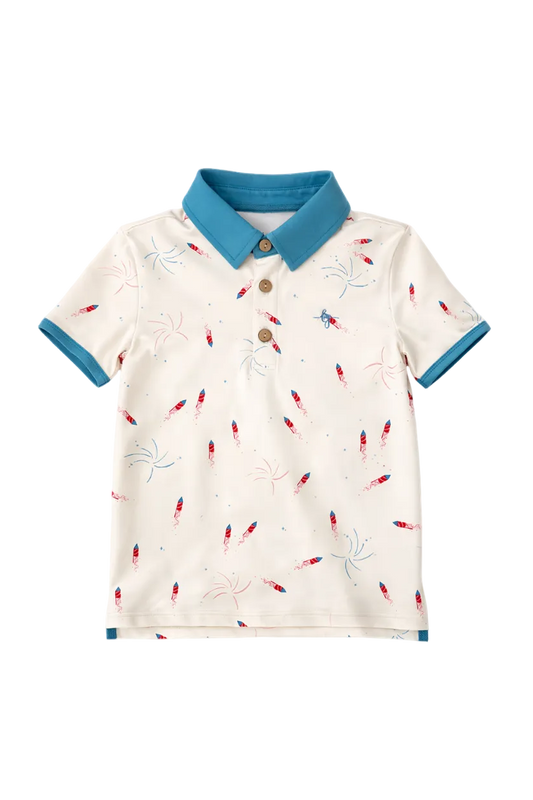 Athletic Polo - Red, White, Boom in - Shirts & Tops photo