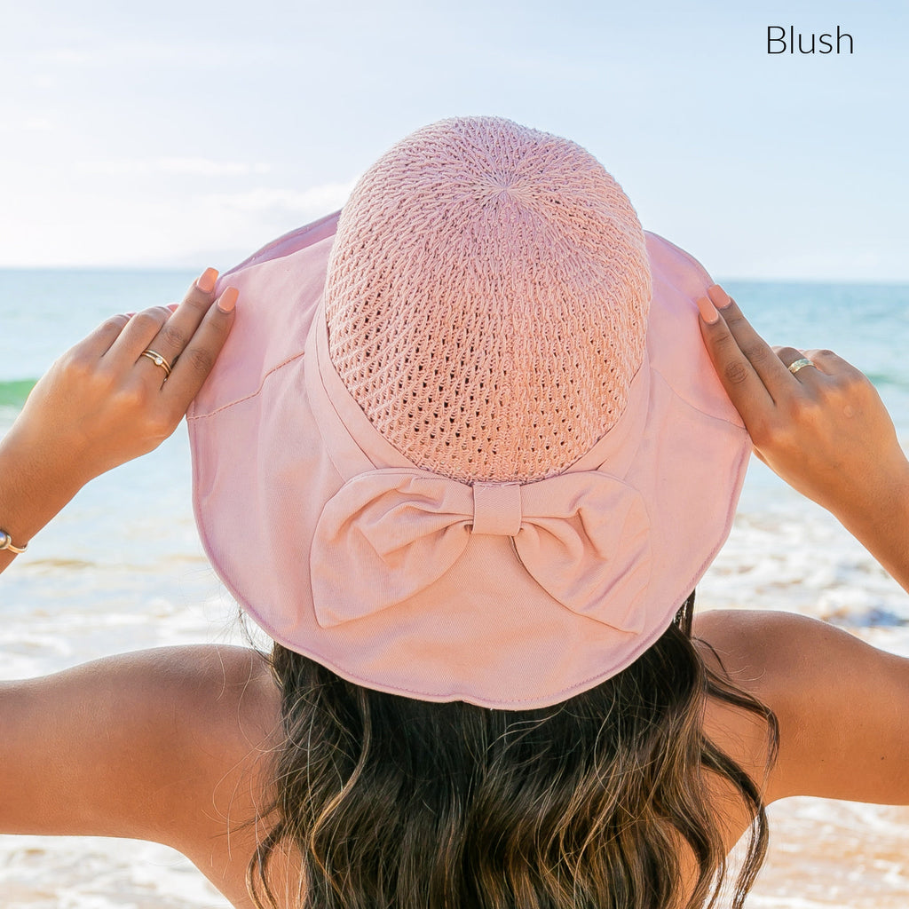 Watercolor Accent Cargo Hat in Blush - photo