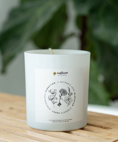Sunflower Motherhood Remembrance Healing Candle in - Candles photo