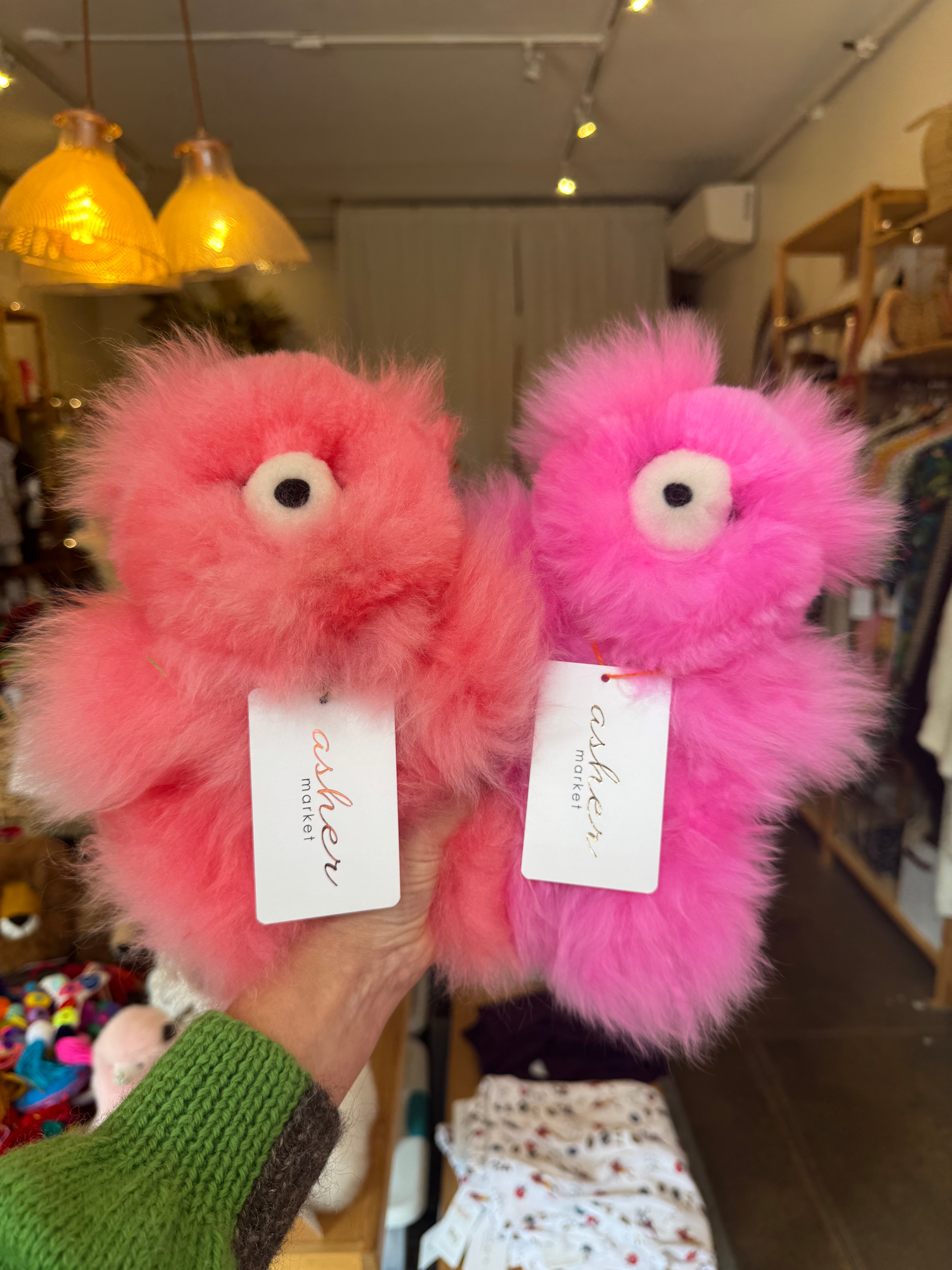 Pink Baby Alpaca Bear Medium in - photo