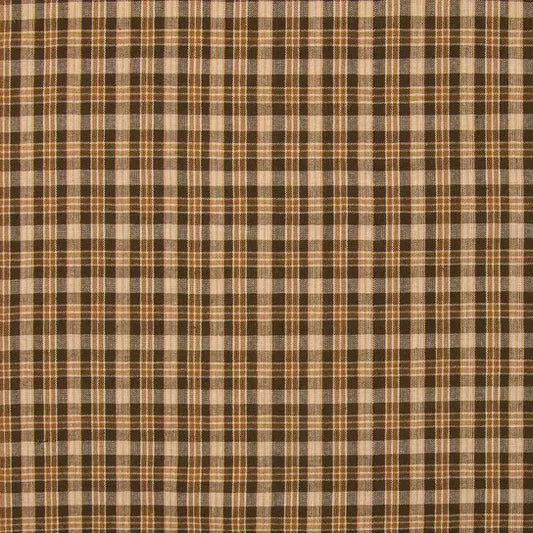 Brown Plaid Crib Sheet in - photo
