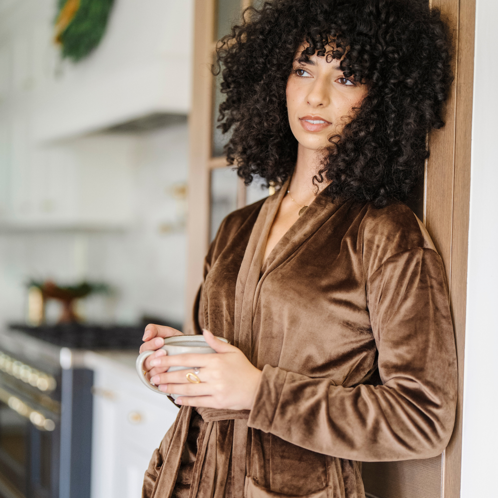 Saranoni Minky Stretch Luxe Robes in - photo