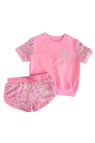 Sparkle Sport Set ~ Pink Bow