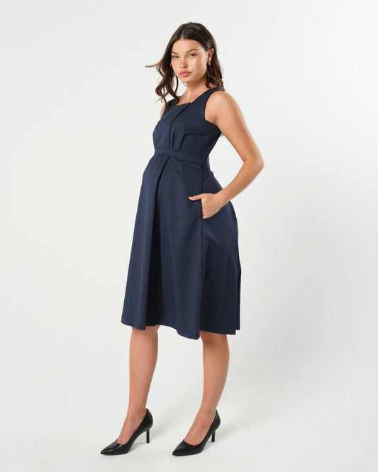 INTO THE BLUE Empire Maternity & Nursing Dress (Regular & Petite) in - Women's Maternity and Nursing Dress photo