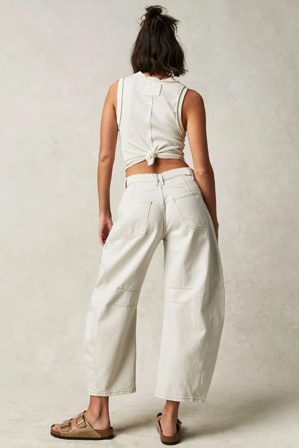 Stacy Wide Leg Jeans with Pockets