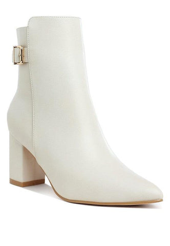 Rag Company Conchos Belt Detail Block Heel Boots