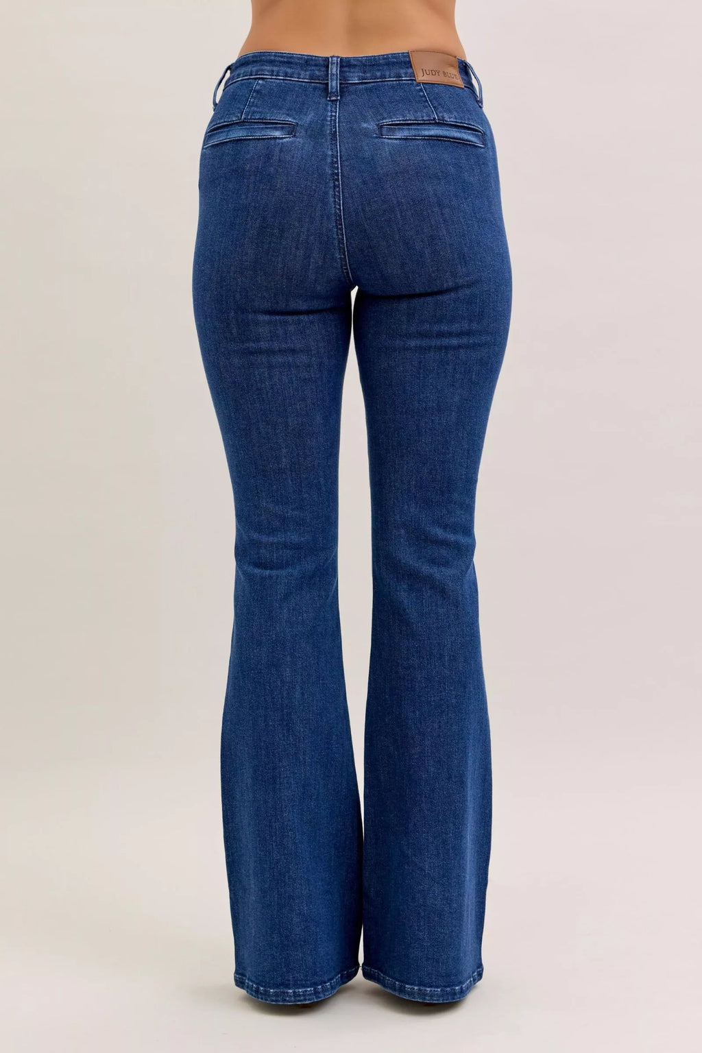 Judy Blue High Waist Flare Jeans with Front Patch Pockets in - photo
