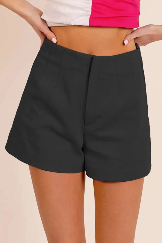 BiBi Bandless Tailored Shorts in BLACK - photo