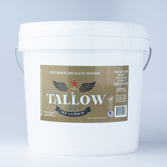 Lady May Tallow Bulk Grass-Fed Beef Tallow for Soap, Skincare & Candles | 2,8,16 lbs | Maker-Proven Quality in 16lb - Beef Tallow photo