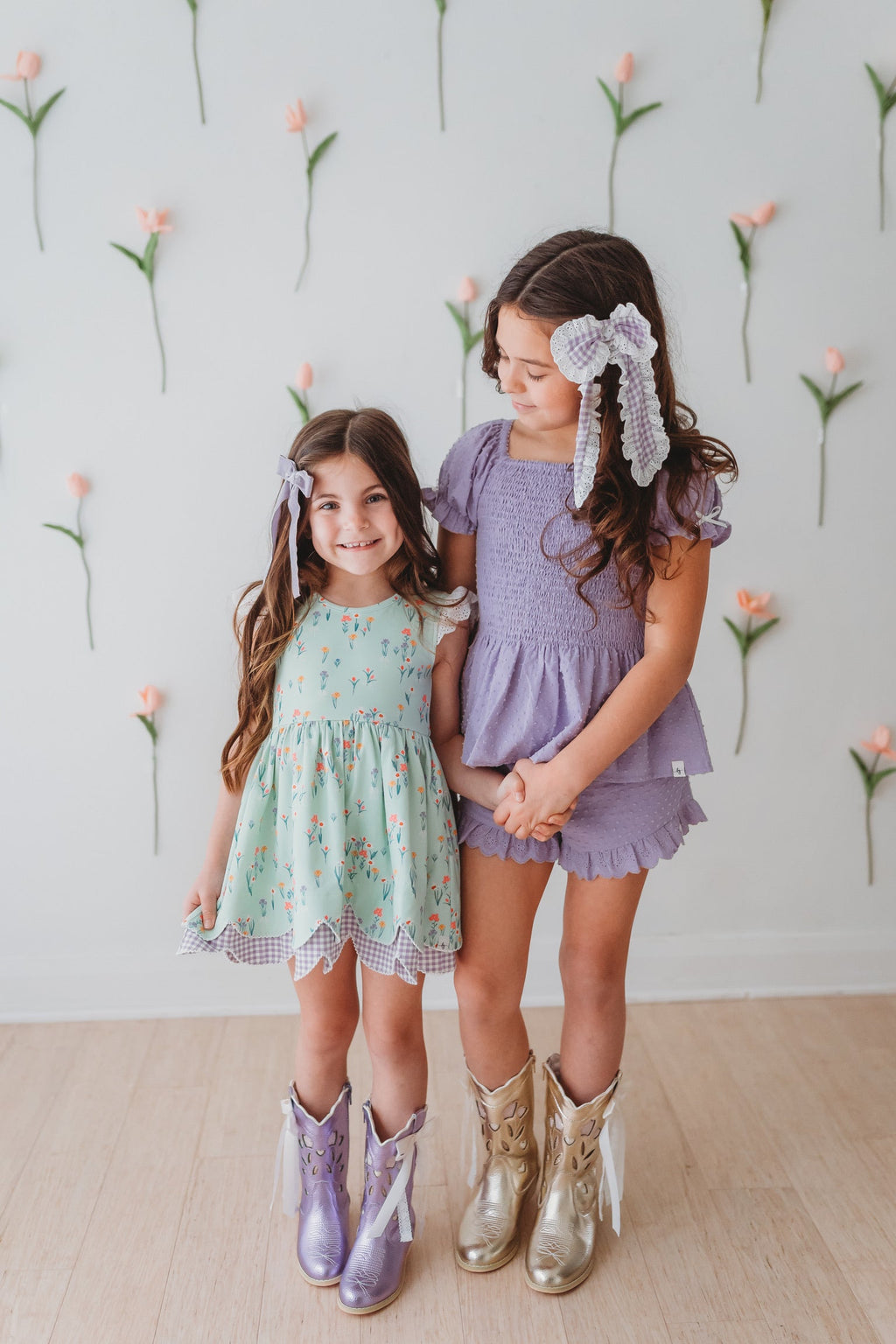 Sweetheart Bow Cowgirl Boots- Gold in - Shoes photo