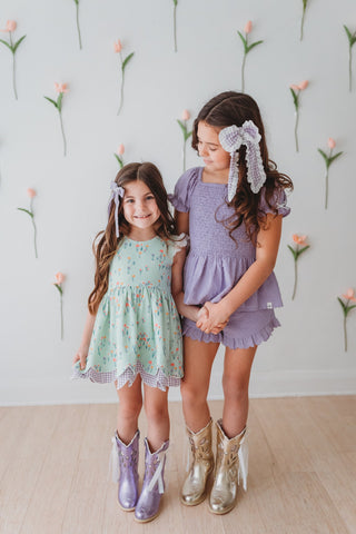 Sweetheart Bow Cowgirl Boots- Gold in - Shoes photo
