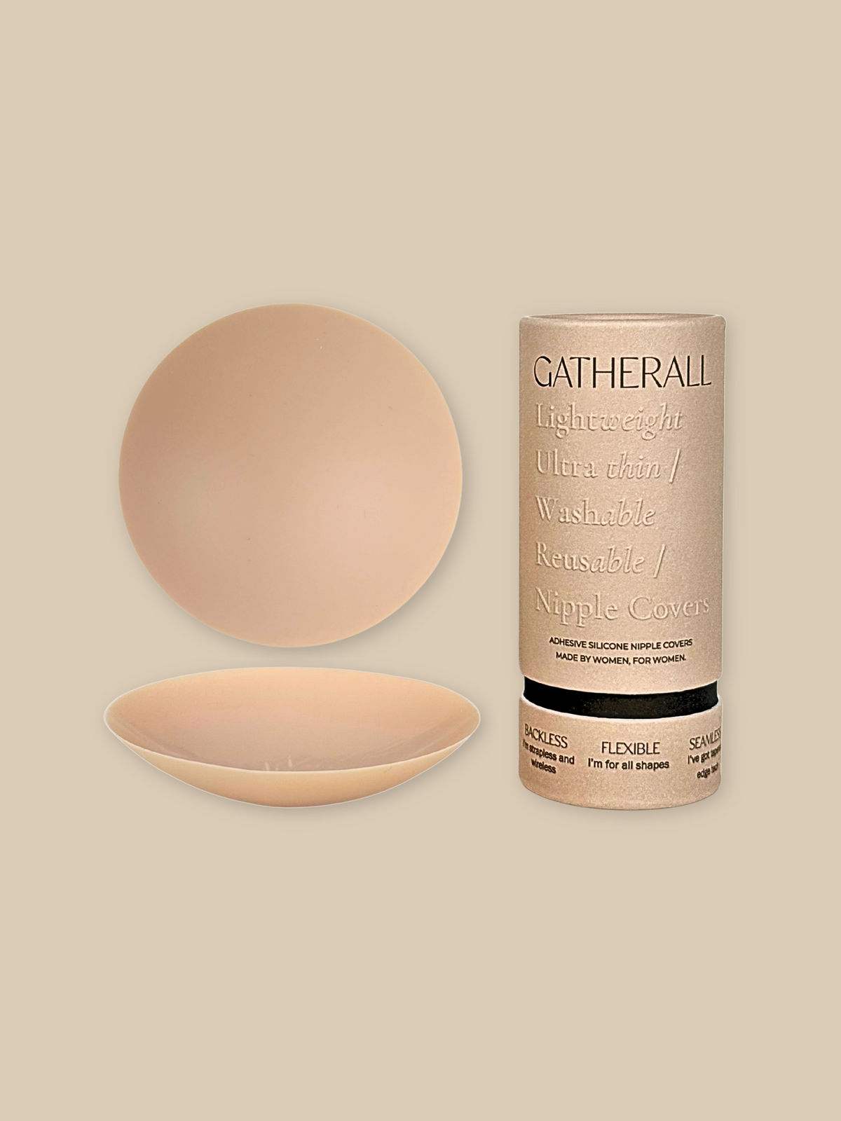 Gatherall Nipple Covers in Cream - Nipple Covers photo