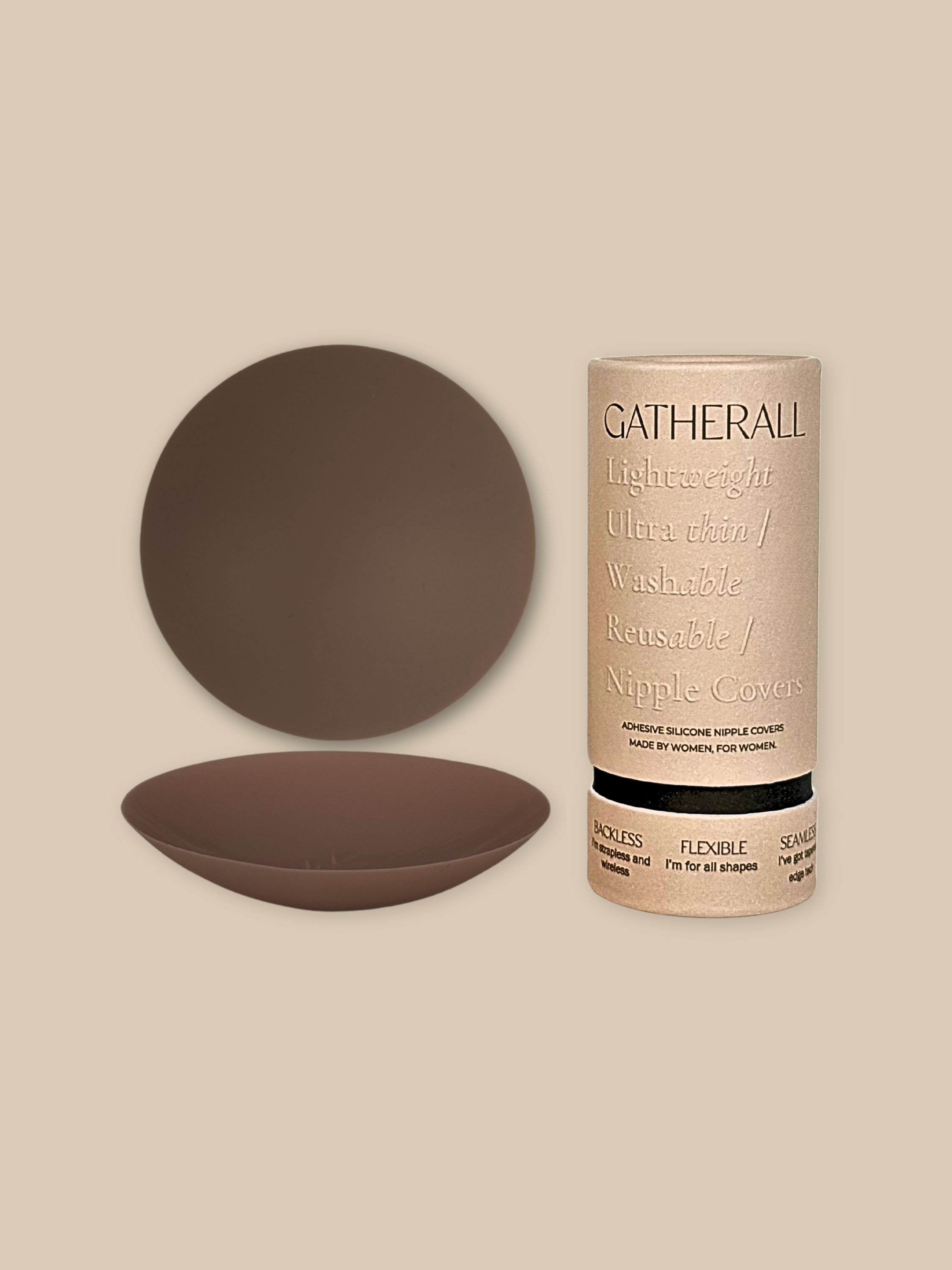 Gatherall Nipple Covers in Mocha - Nipple Covers photo