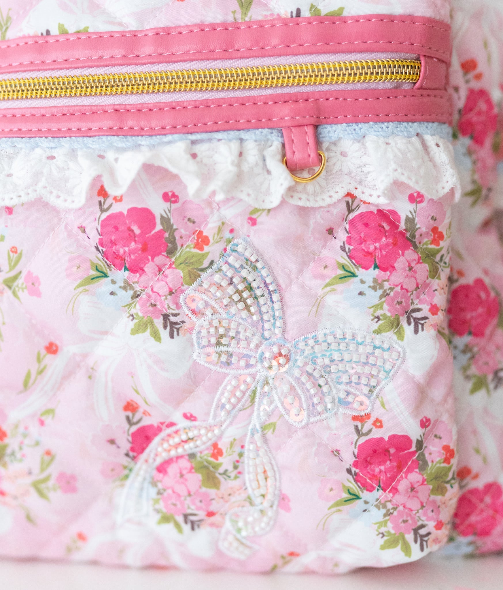 *PREORDER* Quilted Backpack ~ Floral Finery in - photo