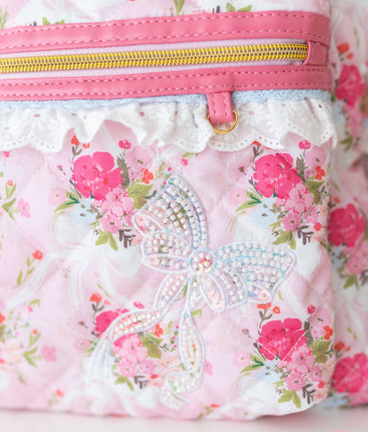 *PREORDER* Quilted Backpack ~ Floral Finery in - photo