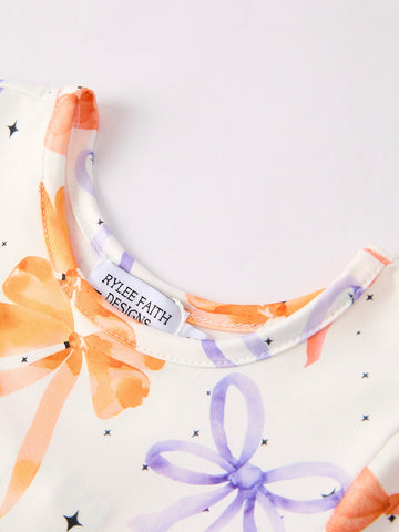 Halloween Bow Spring and Summer Girls Dress
