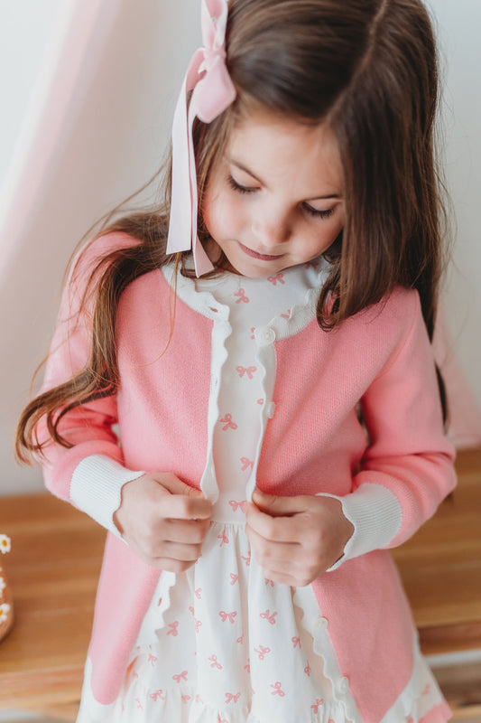 Petal Pink Cardigan in - Sweaters photo