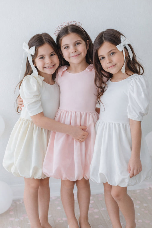 Taffeta Bubble Dress ~ White in - Clothing photo