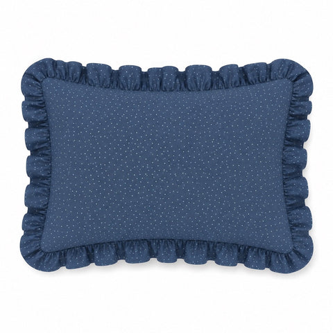 Little Mae & Co. Standard Pillow Case Cover - Denim Dot
