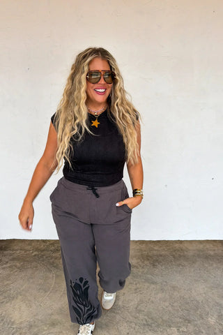 PREORDER: Blakeley Flower Power Joggers in - Womens photo