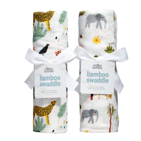 Jungle & Savanna Swaddle 2-Pack in - Swaddle photo