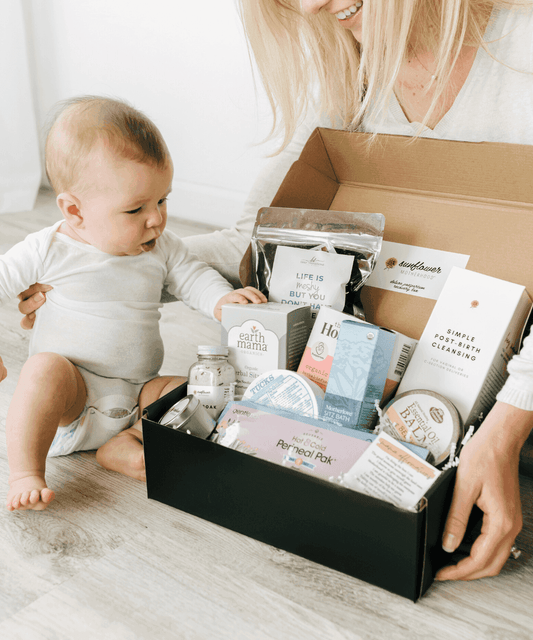 Sunflower Motherhood | Deluxe Postpartum Recovery Box in - Baby Gift Set photo