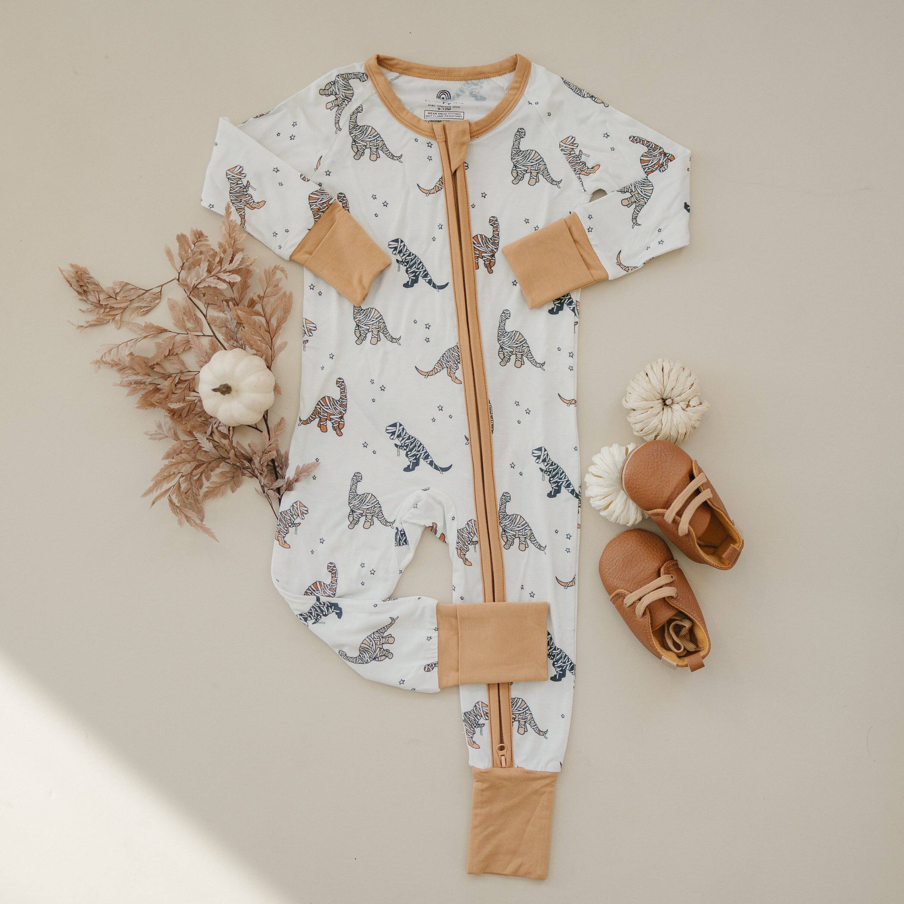 Mummy-Saurus Rex Bamboo Sleeper in - photo