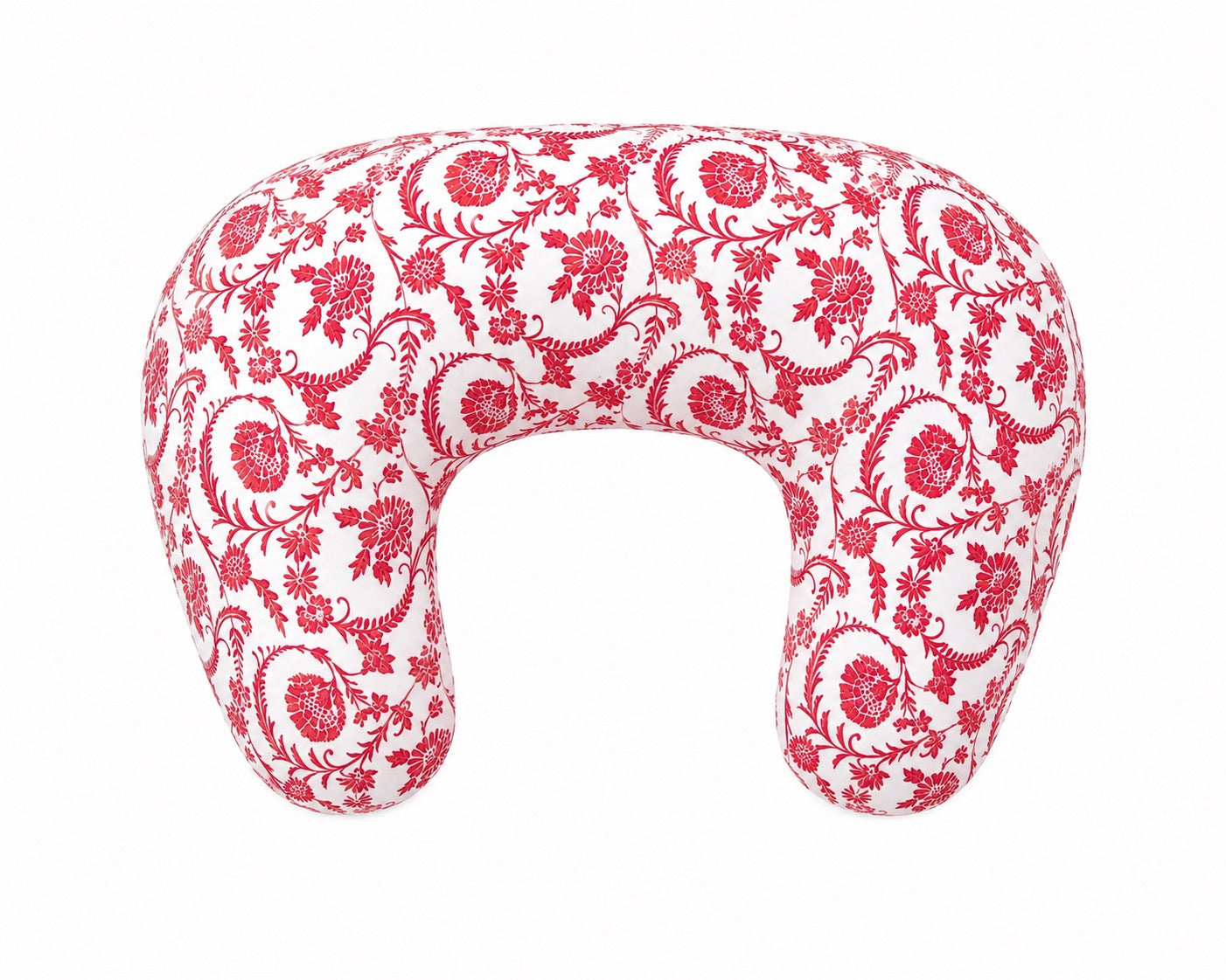 Little Mae & Co. Red Chinoiserie Ruffle Nursing Pillow Cover - New Cover No Ruffle
