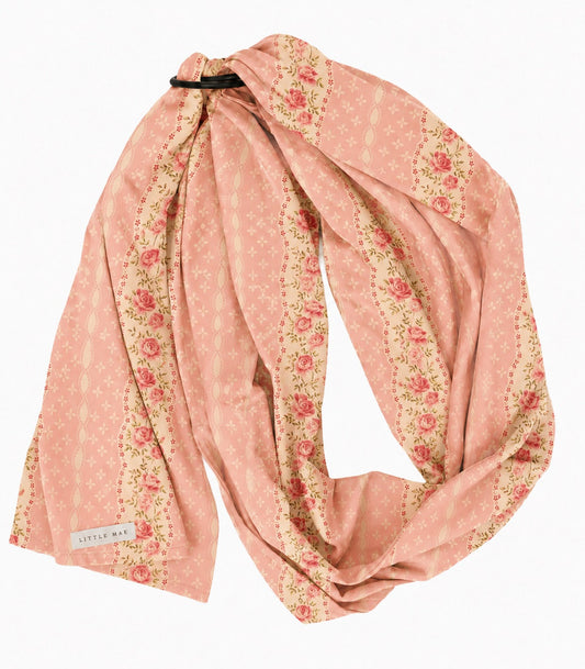 Little Mae & Co. Pink Rose Ring Sling Carrier -