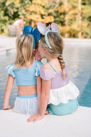 Glass Slipper Puff Sleeve Bikini -