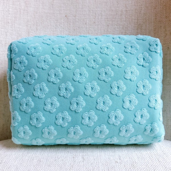 Embossed Daisy Blossom Cosmetic Case in - photo