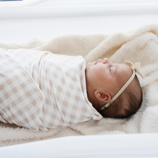 MINKY STRETCH LUXE SWADDLE/BLANKET in - photo