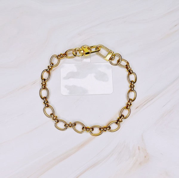 Noble Chic Chain Phone Wrist Lanyard in - photo