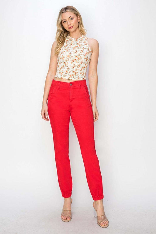 RISEN Full Size High Waisted Jogger Jeans in - Jeans photo
